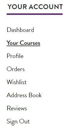 your courses